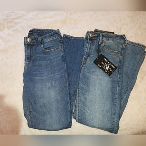 True Religion Jennie Curvy Mid Rise Skinny Jeans Lot NWT/NWOT